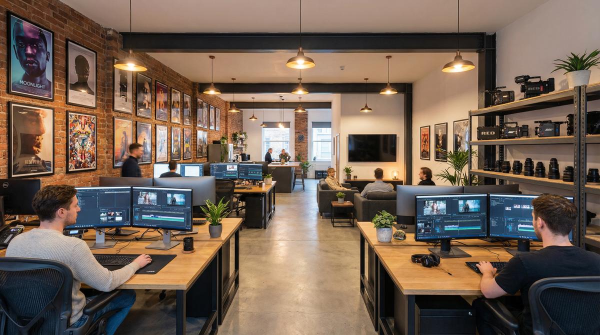 蜜桃影视传媒公司办公环境